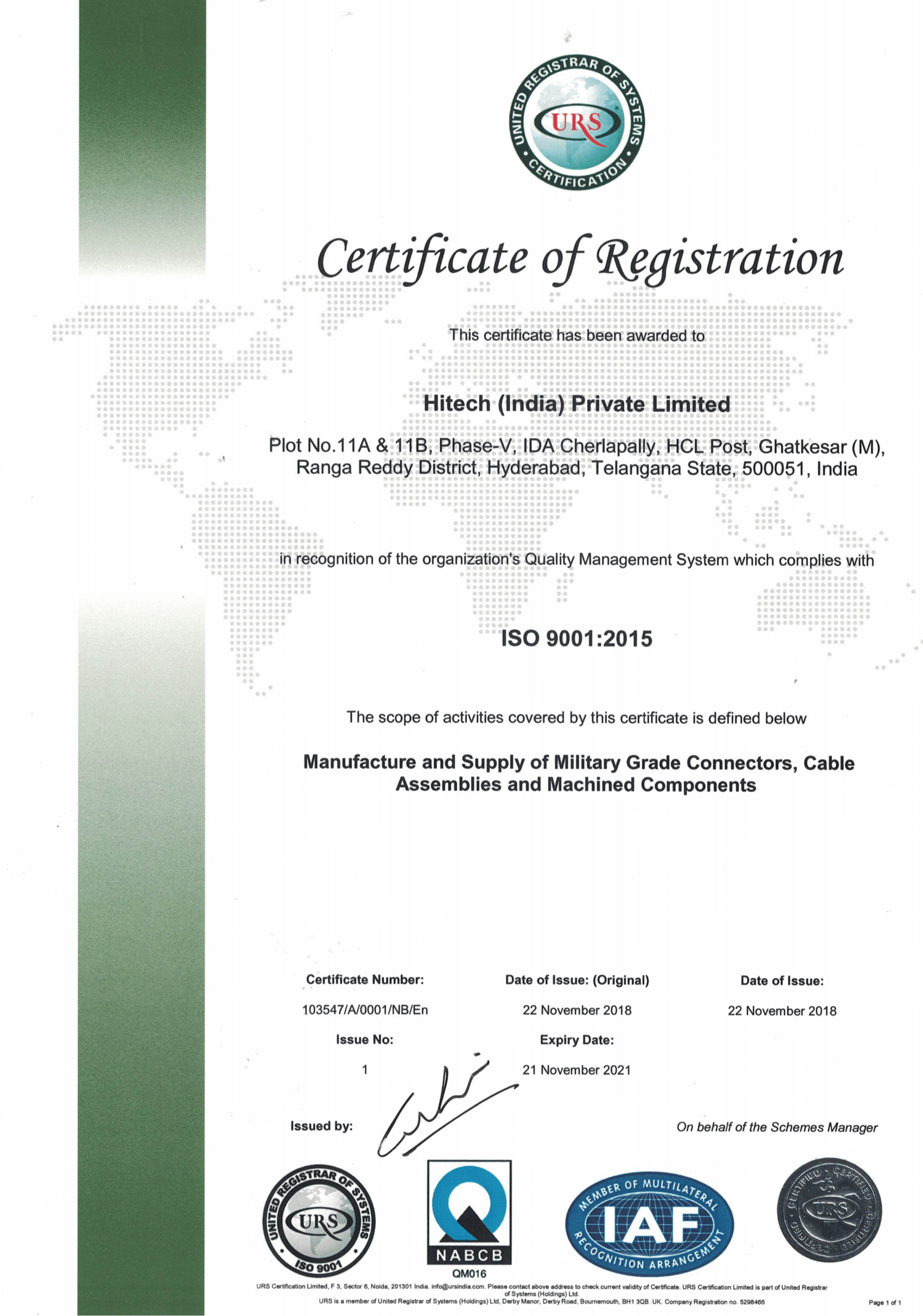 ISO Certificate 2021-1